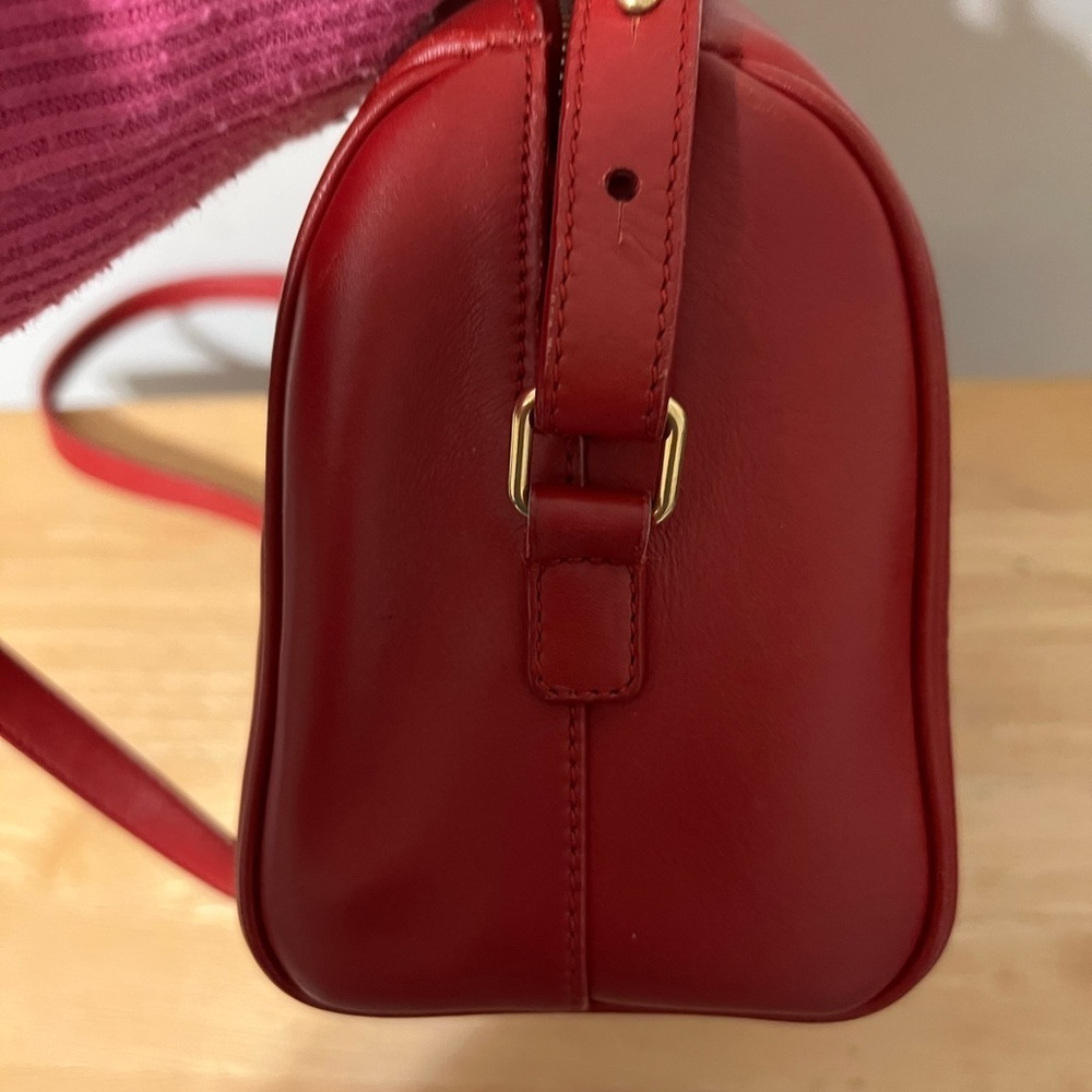 Yves St. Laurent Red Duffle Bag - Picture 4 of 13